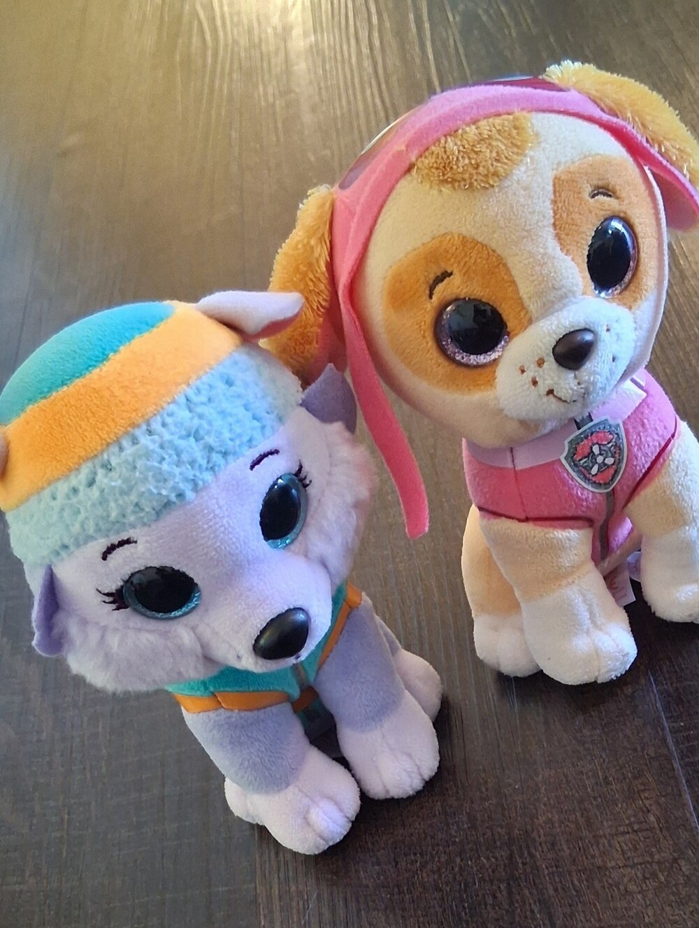 Set Of 2 Paw Patrol Ty Plush Pups